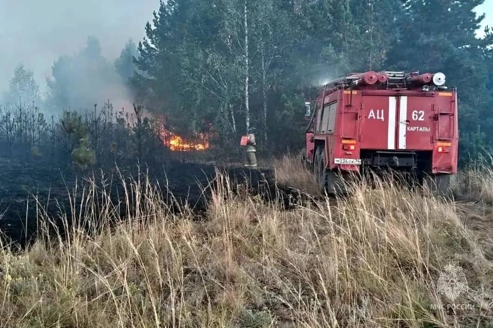 В двух округах Челябинской области введен режим ЧС из-за пожаров